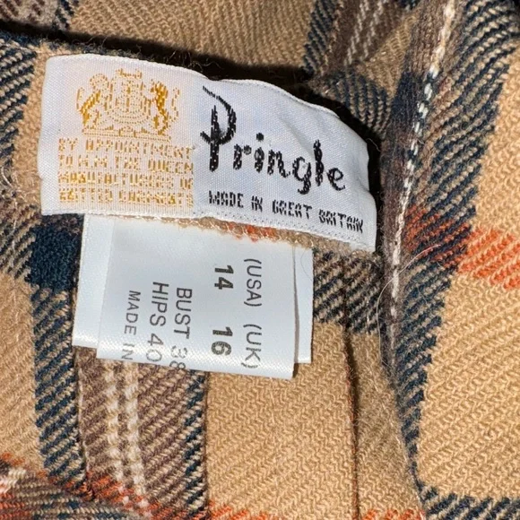 Vintage 1970’s Pringle Wool Kilt-Style Wrap Skirt - Picture 9 of 9